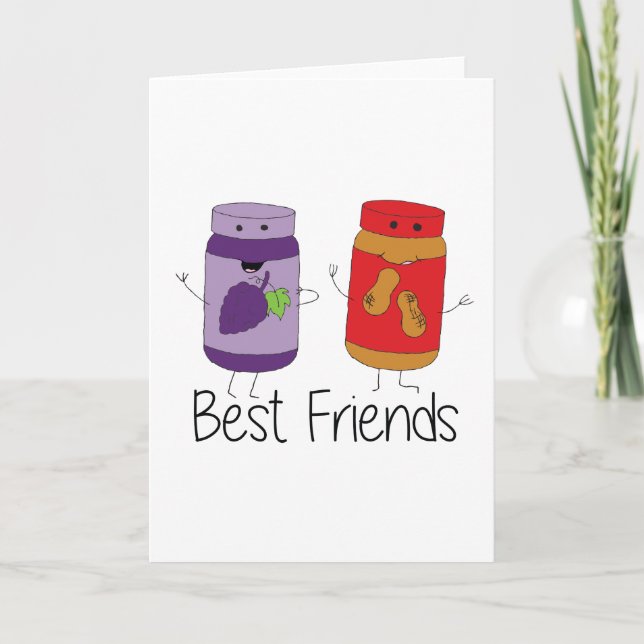 PB och J Best Friends Pb och J BFF Teckning Kort (Framsida)