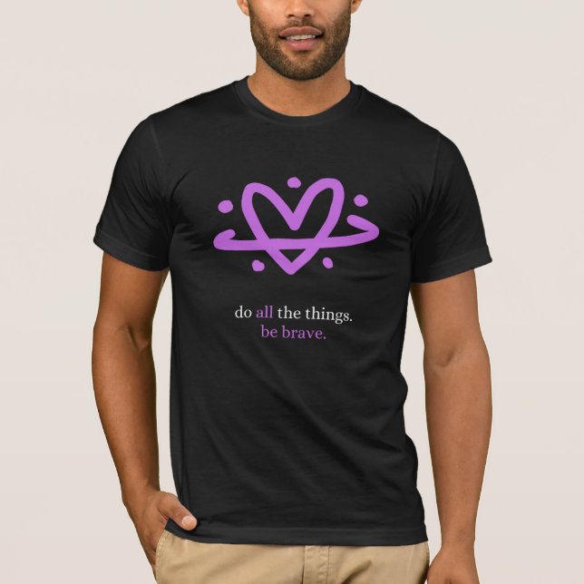 PBB: Gör Alla Saker T-Shirt (Svart/Lila) (Framsida)