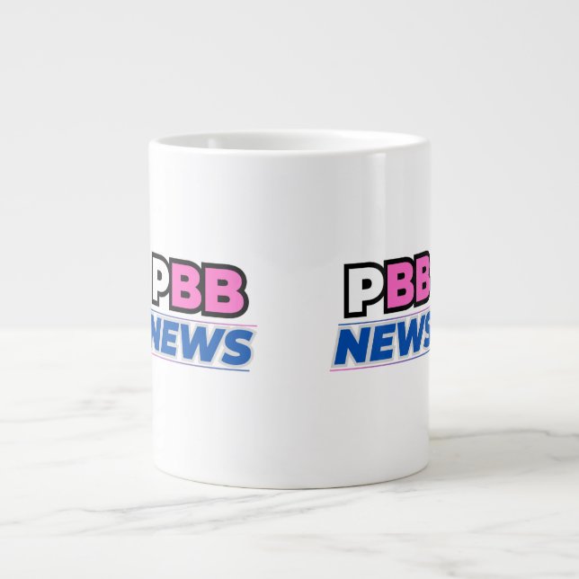 PBB Nyheter 2x Jumbo Mugg (Framsidan)