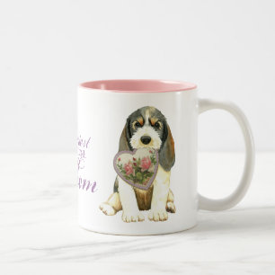 PBGV Heart Mamma Två-Tonad Mugg