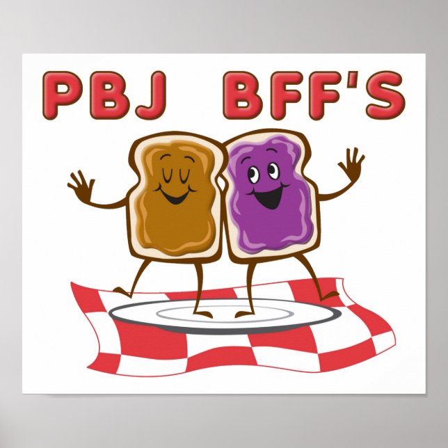 PBJ BFF Funny Poster (Framsidan)