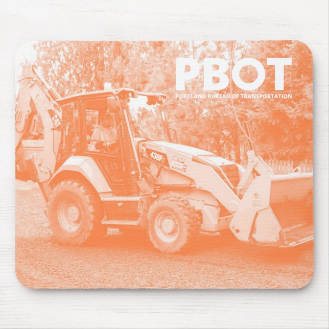 PBOT Backhoe Mousepad Musmatta (Framsidan)