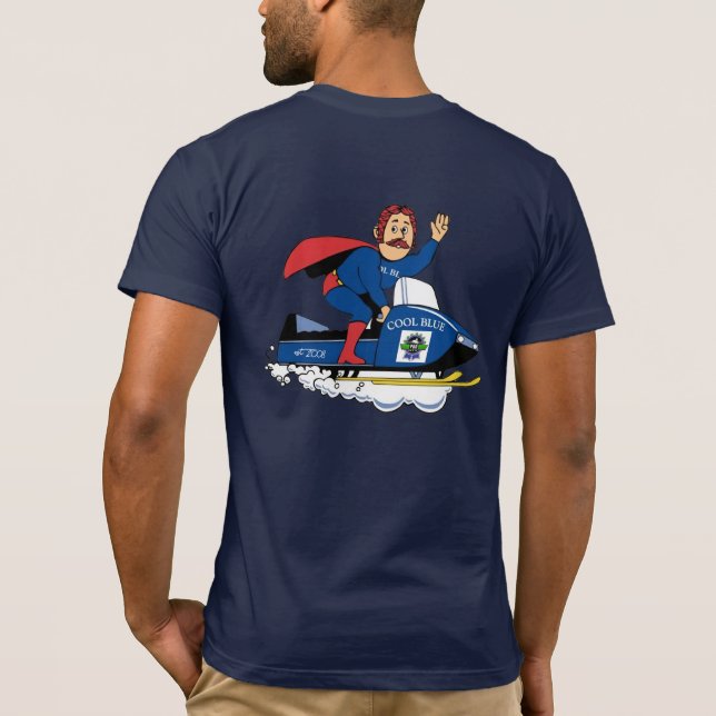 PBR Snowmbile Guy TEAM T-Shirt (Baksida)