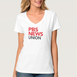 PBS NewsHour Union Crew Neck, ingen slogan T Shirt