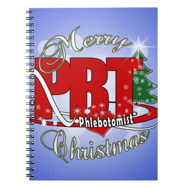 PBT CHRISTMAS PHLEBOTOMIST LABORATORY ANTECKNINGSBOK (Framsidan)