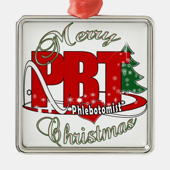PBT CHRISTMAS PHLEBOTOMIST LABORATORY JULGRANSPRYDNAD METALL (Framsidan)
