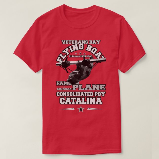 PBY Catalina Flläggningsbåt T Shirt (Design framsida)