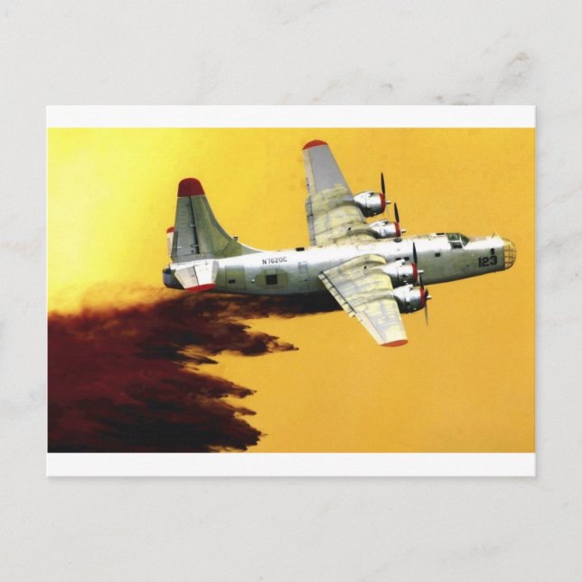 PBY Firefighter Aircraft Vykort (Framsida)