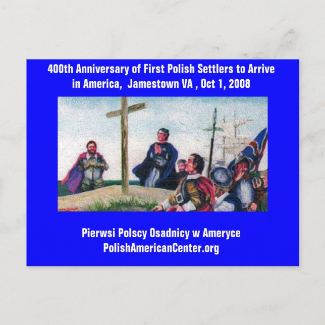 PC 400-årsjubileum: Polska bosättare Vykort (Framsida)