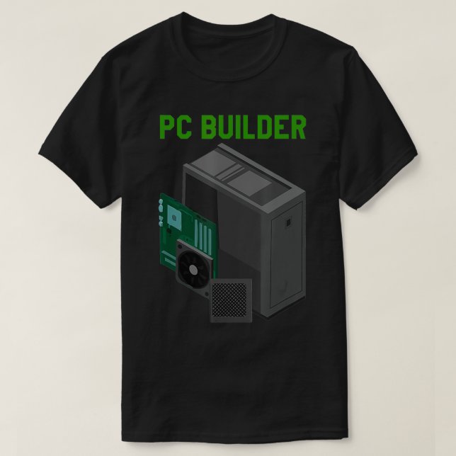 PC Builder Computer Information Technology T Shirt (Design framsida)