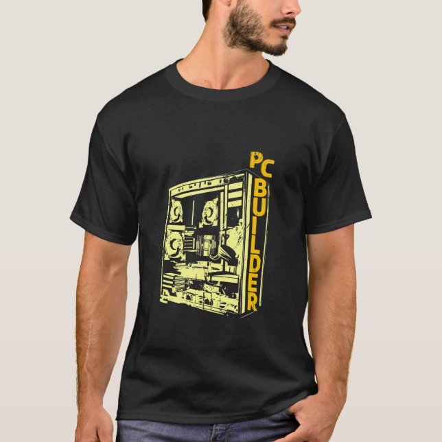 PC Builder Computer Ingenjör Information Technolog T Shirt (Framsida)
