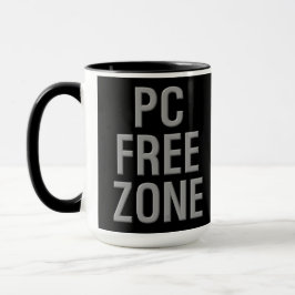 PC Free Zon Black-kombinationen mugg
