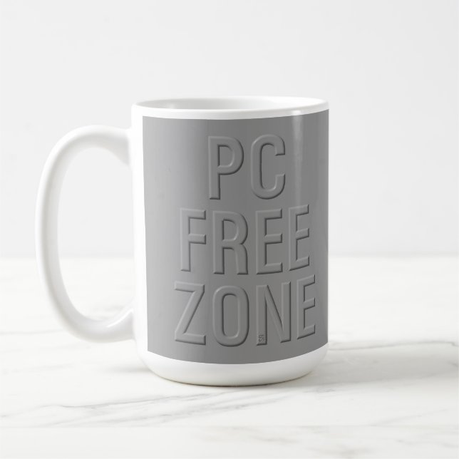 PC Free Zon grått mugg (Vänster)