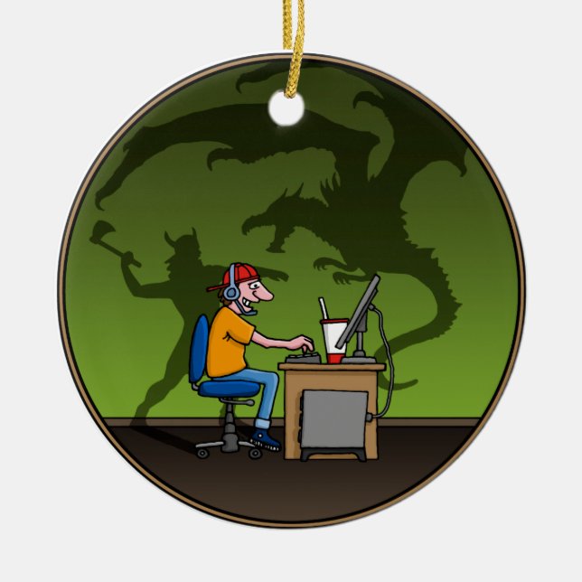 PC Gamer Julgransprydnad Keramik (Framsidan)