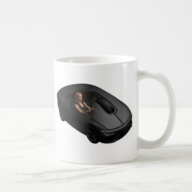 PC Mouse-Car: Klicka på en superbils hastighet Kaffemugg (Höger)