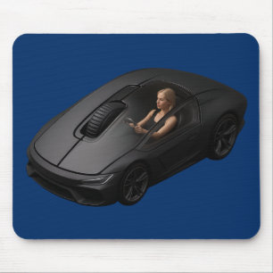 PC Mouse-Car: Klicka på en superbils hastighet Musmatta