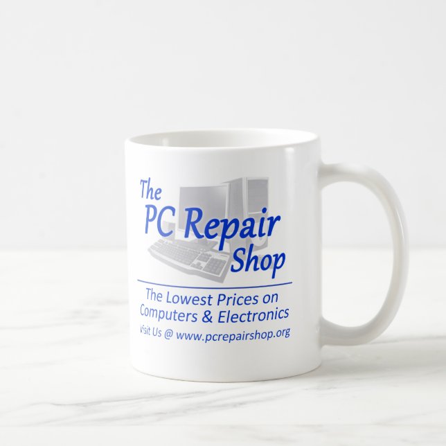 PC:N reparerar shoppar Kaffemugg (Höger)