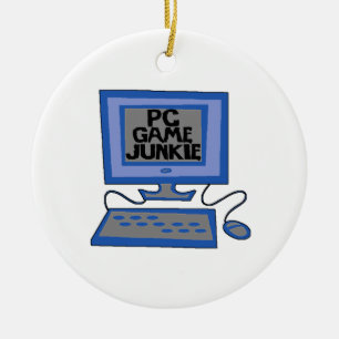 PC:N spelar knarkaren Julgransprydnad Keramik