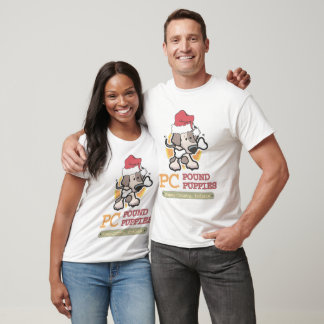 PC Pound Puppies Santa @ T-shirt