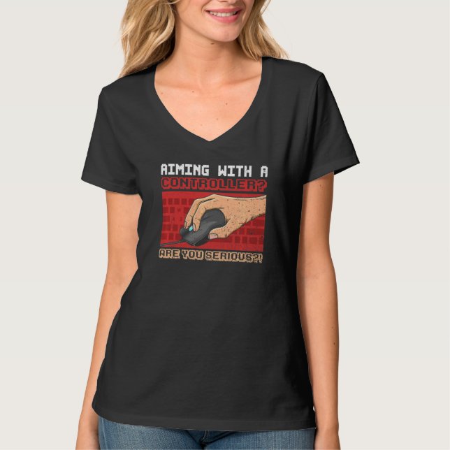 PC-spel för en datorspelare T Shirt (Framsida)