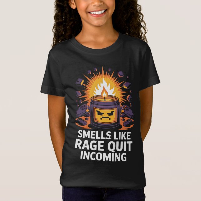 PC-spelares presentljus luktar ilska T Shirt (Framsida)