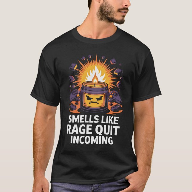 PC-spelares presentljus luktar ilska T Shirt (Framsida)