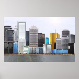 PC Torn Skyline Poster
