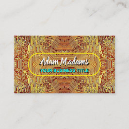 PCB, elektroniskt tryckt kretskort QR - Guld Visitkort