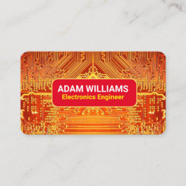 PCB-kretskort (Electronics Ingenjör) Guld QR Visitkort