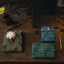 PCB Mönster Quirky Abstrakt Electronic Geek