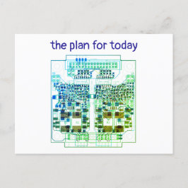 PCB Printed Circuit Board Platinen-Karte mit Plan Vykort