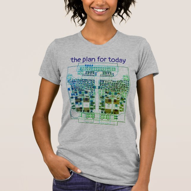 PCB Printed Circuit Board Platinen-Shirt mit Plan  T Shirt (Framsida)