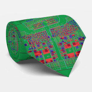 PCB Tryckt kretskontor Platinen Krawatte Schlip Slips