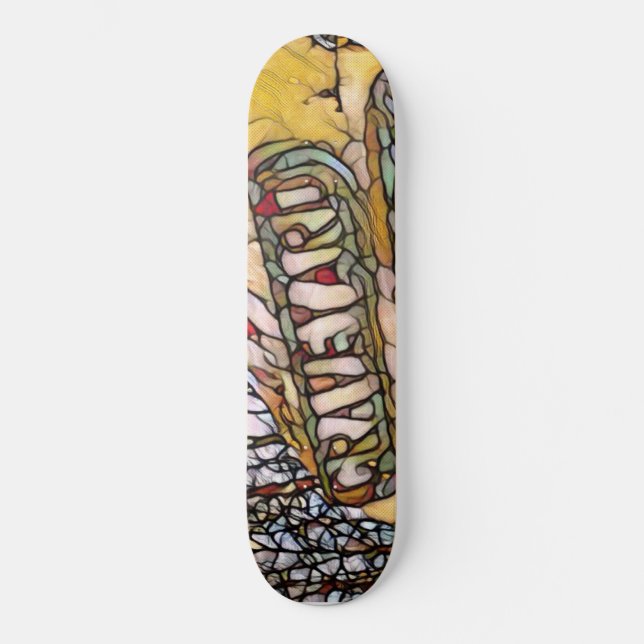 PCC Graveyard Stain Glass Skateboard (Framsida)