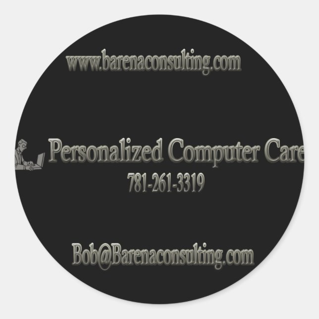 PCC-stämplar Runt Klistermärke (Framsida)