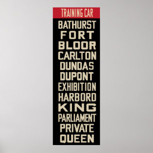 Pcc-Streetcar Rollsign (den storleksanpassade IKEA Poster