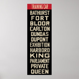 PCC Streetcar RollSign (IKEA Ram Sized) Poster