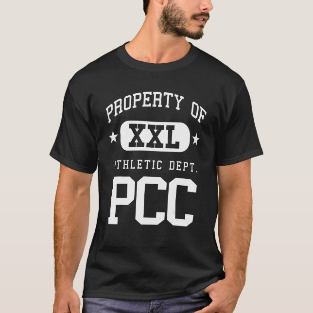 PCC XXL Athletic School Egendom T Shirt (Framsida)