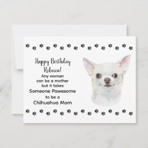 PCool Best Chihuahua Hund Mamma Grattis på födelse Kort