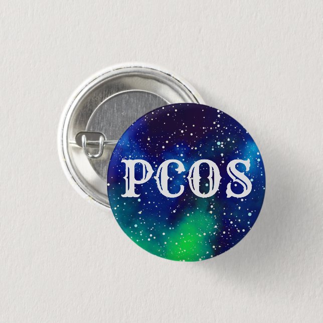 PCOS-Anpassadet Galaxy-identitet Knapp (Framsida & baksida)