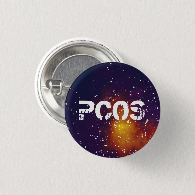 PCOS-Anpassadet Galaxy-identitet Knapp (Framsida & baksida)