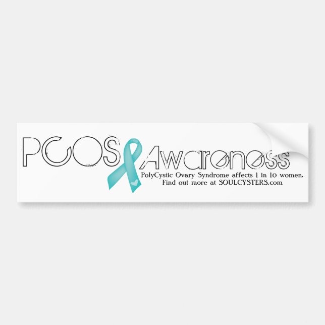 PCOS Awareness Bumper Stick- Benefefes vår IVF-fon Bildekal (Framsidan)