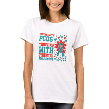 PCOS-medvetandegrad Ribbon T Shirt