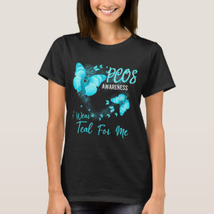 Pcos-medvetenhet jag bär teal för mig Design T Shirt