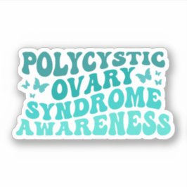 PCOS-medvetenhet, polycystiskt äggstockssyndrom Aw Klistermärken