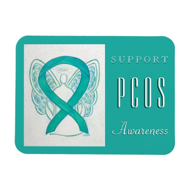 PCOS Polycystic Ovarian Syndrome Awareness Magnets Magnet (Horisontell)