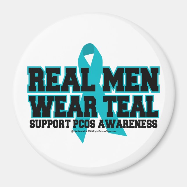 PCOS Real Manar Bära Teal Magnet (Framsidan)