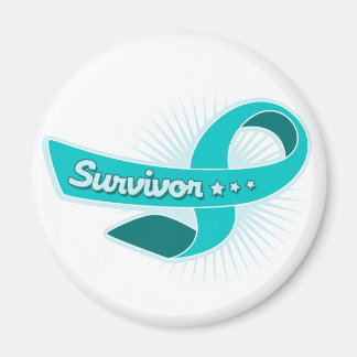 PCOS Survivor Ribbon Magnet