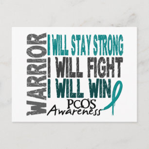 PCOS Warrior Vykort