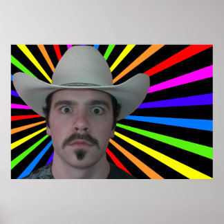 PCowboy Rainbow Poster